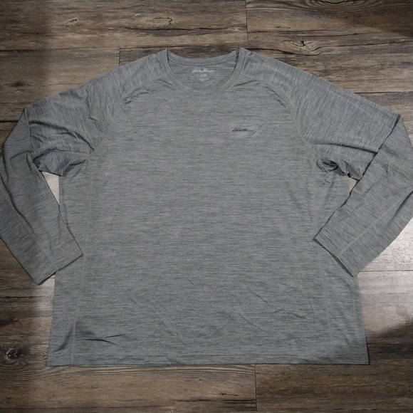 Eddie Bauer Resolution Long Sleeve T-shirt Mens Size 3XL Green Gray Shirt - Picture 6 of 12